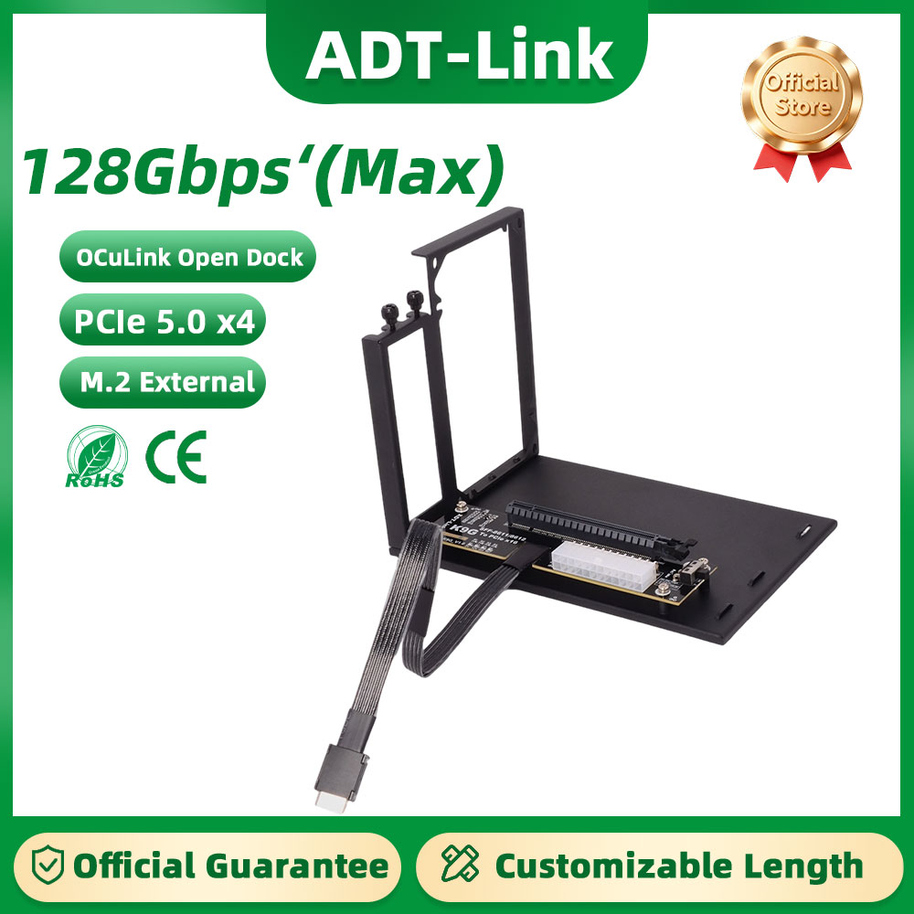 ADT-Link PCIe 5.0 K993G OcuLin - Oculink Egpu Dock Graphics Card recension och pris